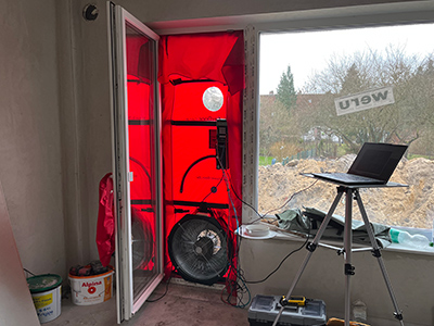 Zugluft nachweisen - BlowerDoor Test Rotenburg (W&uuml;mme)