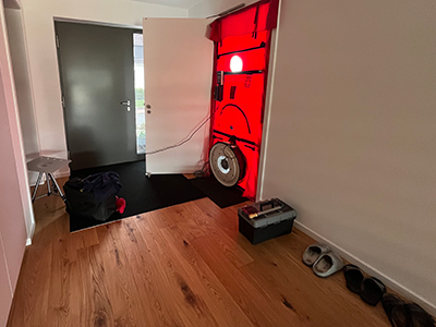 Zugluft nachweisen - BlowerDoor Test Hemmingen